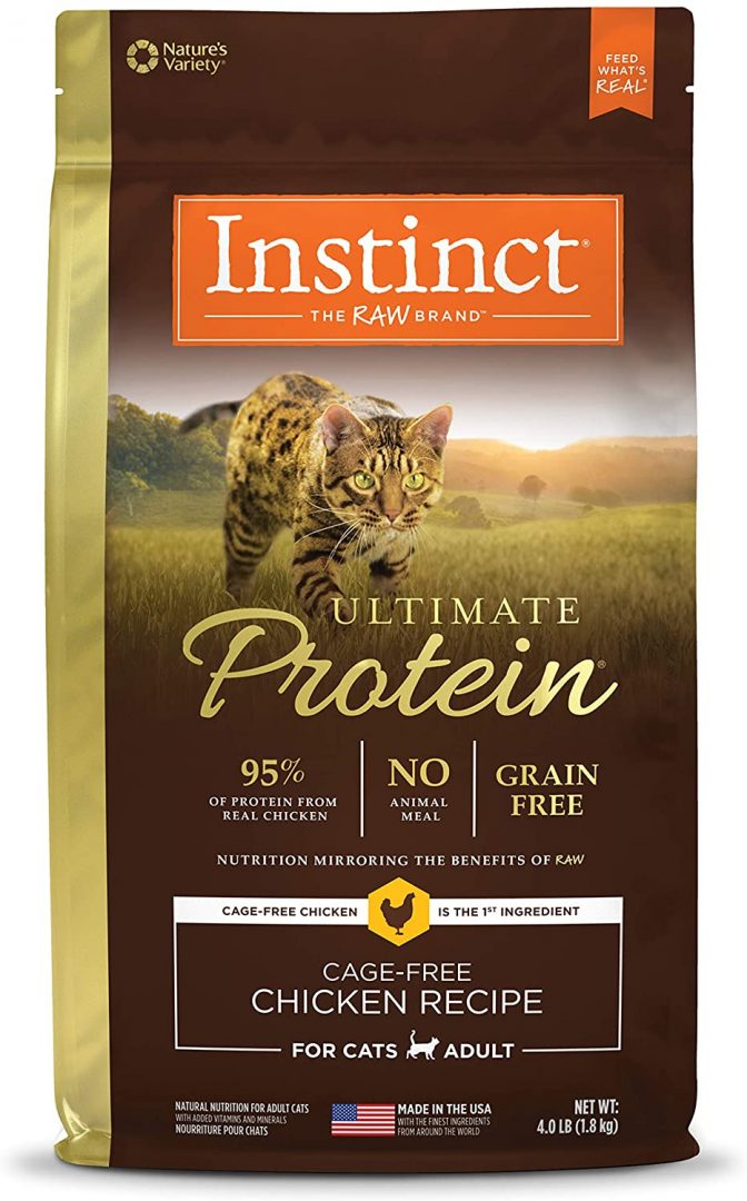 Instinct High Protein Cat Food, Ultimate Protein Grain Free Dry Cat